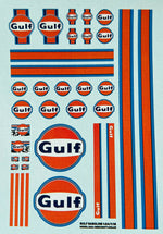 Lade das Bild in den Galerie-Viewer, Modellbau Decals 1:18 1:24 Auto Tuning Transfer RC Car Set Wassertransfer Gulf Modellbau Beschriftung
