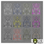 Lade das Bild in den Galerie-Viewer, Modellbau Pinstripe Streifen Aufkleber Set für RC Auto Truck 1:10 1:14 1:18 1:16 Modellbau Beschriftung
