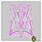 Lade das Bild in den Galerie-Viewer, Pinstripe Aufkleber Set Tamiya LKW 1:14 RC US Truck Modellbau Sticker Magenta Modellbau Beschriftung
