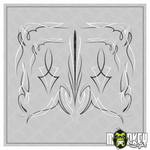 Lade das Bild in den Galerie-Viewer, Pinstripe B Aufkleber Set Tamiya LKW 1:14 RC US Truck Modellbau Sticker b/w Modellbau Beschriftung
