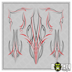 Lade das Bild in den Galerie-Viewer, Pinstripe C Aufkleber Set Tamiya LKW 1:14 RC US Truck Modellbau Sticker b/r Modellbau Beschriftung
