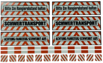 Lade das Bild in den Galerie-Viewer, Reflektierendes Schwertransport Set - Aufkleber Tamiya Wedico 1:14 1:14,5 RC LKW Modellbau Beschriftung
