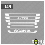 Lade das Bild in den Galerie-Viewer, SCANIA Farbset Grill R620 R730 Upgrade Tamiya Aufkleber 1:14 Modellbau Modellbau Beschriftung
