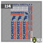 Lade das Bild in den Galerie-Viewer, Schmitz Cargobull Trailer Sticker Set 1:14 | LKW Aufkleber Modellbau Zubehör Modellbau Beschriftung
