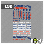 Lade das Bild in den Galerie-Viewer, Schmitz Cargobull Trailer Sticker Set 1:32 | LKW Aufkleber Modellbau Zubehör Modellbau Beschriftung
