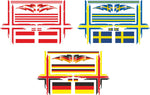 Lade das Bild in den Galerie-Viewer, Schwedenkreuz Fahrerhaus / Auflieger 1:14 1:16 LKW DECAL STICKER AUFKLEBER 038 Modellbau Beschriftung
