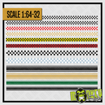 Lade das Bild in den Galerie-Viewer, Set B Waterslide Decal Dekorstreifen 1:64 / 1:50 / 1:43 / 1:32 Racing Modellbau Modellbau Beschriftung
