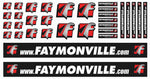 Lade das Bild in den Galerie-Viewer, Set FAYMONVILLE Trailer - Aufkleber 1:14 Sticker Tamiya Wedico Decal 1:16 068 Modellbau Beschriftung

