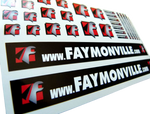 Lade das Bild in den Galerie-Viewer, Set FAYMONVILLE Trailer - Aufkleber 1:14 Sticker Tamiya Wedico Decal 1:16 068 Modellbau Beschriftung
