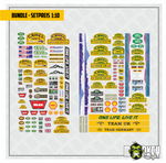 Lade das Bild in den Galerie-Viewer, Spar 2er Bundle 1:10 RC Car Aufkleber - Trophy Defender Landrover Camel Crawler Modellbau Beschriftung
