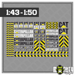 Lade das Bild in den Galerie-Viewer, Special - 4 SETs Aufkleber Bundle Baufahrzeuge 1:43 &amp; 1:50 Sticker Modellbau Modellbau Beschriftung
