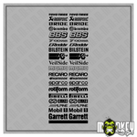 Lade das Bild in den Galerie-Viewer, Sponsoren Sticker Set 1:18 &amp; 1:10 – Motorsport Racing Style Aufkleber Rennsport Modellbau Beschriftung
