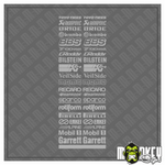 Lade das Bild in den Galerie-Viewer, Sponsoren Sticker Set 1:18 &amp; 1:10 – Motorsport Racing Style Aufkleber Rennsport Modellbau Beschriftung
