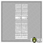 Lade das Bild in den Galerie-Viewer, Sponsoren Sticker Set 1:18 &amp; 1:10 – Motorsport Racing Style Aufkleber Rennsport Modellbau Beschriftung
