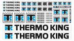 Lade das Bild in den Galerie-Viewer, THERMO KING Trailer - Aufkleber 1:14 Sticker Tamiya Wedico Decal KÜHLER 069 Modellbau Beschriftung
