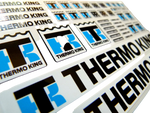 Lade das Bild in den Galerie-Viewer, THERMO KING Trailer - Aufkleber 1:14 Sticker Tamiya Wedico Decal KÜHLER 069 Modellbau Beschriftung
