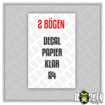 Lade das Bild in den Galerie-Viewer, Unbedruckte Decalbögen A4 Transparent Wasserschiebe Folie Modellbau Laserdruck Modellbau Beschriftung
