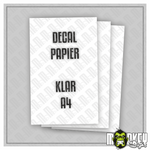 Lade das Bild in den Galerie-Viewer, Unbedruckte Decalbögen A4 Transparent Wasserschiebe Folie Modellbau Laserdruck Modellbau Beschriftung
