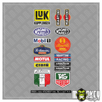 Lade das Bild in den Galerie-Viewer, Vintage Racing Sponsor Aufkleber Set 1:10 1:8 RC Crawler Truck Modellbau M/D Modellbau Beschriftung
