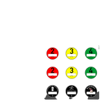 Lade das Bild in den Galerie-Viewer, Waterslide Decal 1:10 - Umweltplaketten innenklebend RC Crawler Buggy LKW Cross Modellbau Beschriftung
