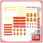 Lade das Bild in den Galerie-Viewer, Waterslide Decal 1:120 SPUR TT - DDR Mitropa Zug Imbiss Eisenbahn Modellbahn Modellbau Beschriftung
