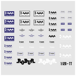 Lade das Bild in den Galerie-Viewer, Waterslide Decal 1:120 TT - DDR Robur Set - W50 Truck LKW Multicar Modellbau Beschriftung
