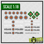 Lade das Bild in den Galerie-Viewer, Waterslide Decal 1:18 DDR Volkspolizei W50 Truck LKW Lada Wartburg Barkas B1000 Modellbau Beschriftung
