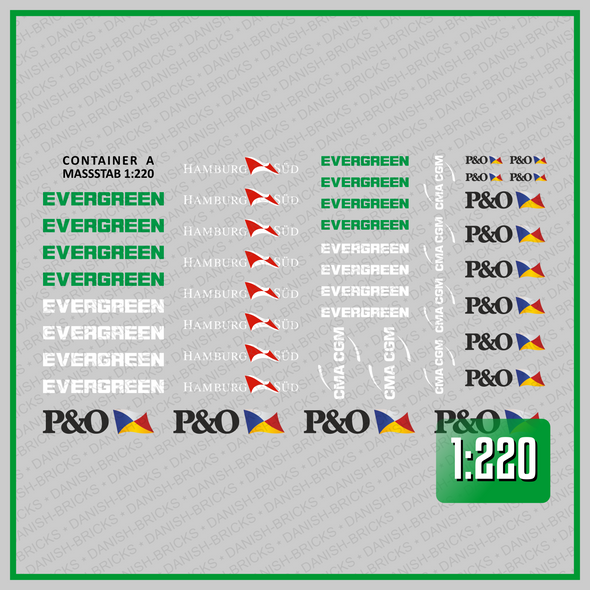 Waterslide Decal für Spur Z im Maßstab 1 zu 220