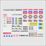 Lade das Bild in den Galerie-Viewer, Waterslide Decal 1:24 - 1:18 Racing Slotcar Youngtimer TROPHY Nordrhein Oldtimer Modellbau Beschriftung
