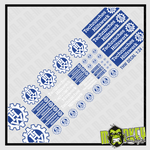 Lade das Bild in den Galerie-Viewer, Waterslide Decal 1:24 - 1:18 THW Technisches Hilfswerk LKW Transporter BRD Modellbau Beschriftung
