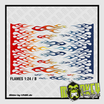 Lade das Bild in den Galerie-Viewer, Waterslide Decal 1:24 B Flammen Flames Rod Racing Carrera Slotcar USA NASCAR Modellbau Beschriftung
