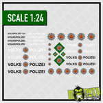 Lade das Bild in den Galerie-Viewer, Waterslide Decal 1:24 DDR Volkspolizei W50 Truck LKW Lada Wartburg Barkas B1000 Modellbau Beschriftung

