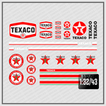 Lade das Bild in den Galerie-Viewer, Waterslide Decal 1:32 1:43 Gasoline Slotcar Racing Texaco USA V8 Muscle Cars Modellbau Beschriftung
