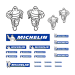 Lade das Bild in den Galerie-Viewer, Waterslide Decal 1:32 - 24tlg. Michelin Set Slot MarGe Welly Actros MAN Scania Modellbau Beschriftung
