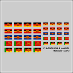 Lade das Bild in den Galerie-Viewer, Waterslide Decal 1:32 - 43 DDR Hoheitszeichen Grenze &amp; Handel NVA DDR W50 Truck Modellbau Beschriftung
