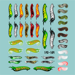 Lade das Bild in den Galerie-Viewer, Waterslide Decal 1:43 1:64 Hotwheels Slotcar Racing Modellbau USA V8 Muscle Cars Modellbau Beschriftung

