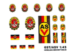 Lade das Bild in den Galerie-Viewer, Waterslide Decal 1:43 - 19tlg. DDR GST ASV URAL Kamaz NVA DDR W50 Truck LKW Modellbau Beschriftung
