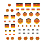 Lade das Bild in den Galerie-Viewer, Waterslide Decal 1:43 - 53tlg. DDR Hoheitszeichen URAL Kamaz NVA DDR W50 Truck Modellbau Beschriftung
