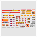Lade das Bild in den Galerie-Viewer, Waterslide Decal 1:64 - 1:43 Hotwheels Slotcar Racing USA V8 Muscle Cars Speed Modellbau Beschriftung
