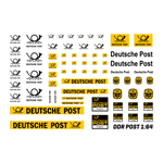 Lade das Bild in den Galerie-Viewer, Waterslide Decal 1:64 SPUR S - DDR Post Poststelle - B1000 Trabant Modellbahn Modellbau Beschriftung
