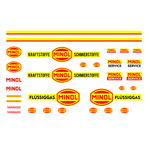 Lade das Bild in den Galerie-Viewer, Waterslide Decal 1:87 - 31tlg. DDR VEB Minol Benzin Kamaz W50 Truck LKW Multicar Modellbau Beschriftung
