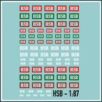 Lade das Bild in den Galerie-Viewer, Waterslide Decal 1:87 - DDR HSB Harzer Schmalspurbahn Modellbahn Modellbau Beschriftung
