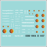 Lade das Bild in den Galerie-Viewer, Waterslide Decal 1:87 - DDR NVA Tankwagen Benzin - W50 Truck LKW Trinkwasser Modellbau Beschriftung
