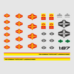 Lade das Bild in den Galerie-Viewer, Waterslide Decal 1:87 DDR VEB Fortschritt Landmaschinen Traktor Sachsen Modellbau Beschriftung
