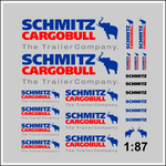 Lade das Bild in den Galerie-Viewer, Waterslide Decal 1:87 - SCHMITZ Cargobull LKW Actros Scania Volvo MAN Trailer Modellbau Beschriftung
