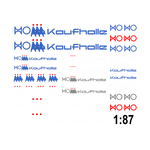 Lade das Bild in den Galerie-Viewer, Waterslide Decal 1:87 Spur H0 DDR Kaufhalle Konsum HO - Modellbahn Modellbau Beschriftung
