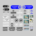 Lade das Bild in den Galerie-Viewer, Waterslide Decal 1:87 Spur H0 DDR Trabant VEB Sachsenring Zwickau - Modellbahn Modellbau Beschriftung
