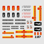 Lade das Bild in den Galerie-Viewer, Waterslide Decal 1:87 Spur H0 DDR VEB LEUNA WERKE Walter Ulbricht Modellbahn Modellbau Beschriftung

