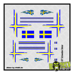 Lade das Bild in den Galerie-Viewer, Waterslide Decal 1:87 Spur H0 Kreuzset Schweden Truck LKW Modellbahn Modellbau Beschriftung
