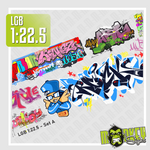 Lade das Bild in den Galerie-Viewer, Waterslide Decal SPUR G - 1:22,5 LGB Gartenbahn Graffiti Set A Beschriftung Modellbau Beschriftung
